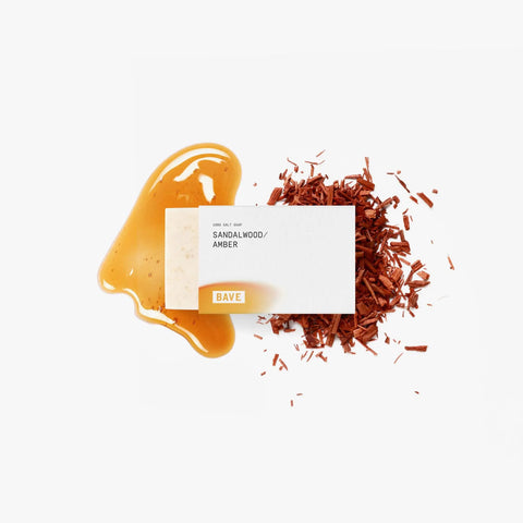 SANDALWOOD AMBER SALT SOAP BAVE